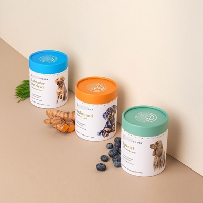 Biodegradable Kraft Paper Tube Packaging Round Empty Food Grade Colorful Cylinder for Tea and Sugar for Eco-Friendly Storage