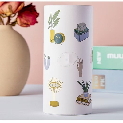 Custom Sustainable Empty Cylindrical Paper Tube for Paper Tissue Packaging Food Industry Use