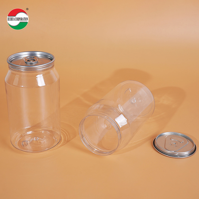 250ml PET Beverage Can for Juice and Soft Drinks with Easy Open Lid