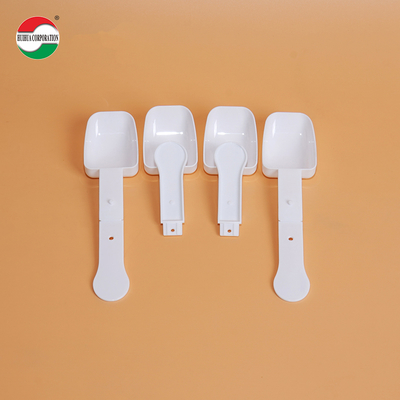OEM Customized Food Airtight High Quality Extended Handle Foldable 15g PP Milk Powder Spoon PP Plastic Spoon