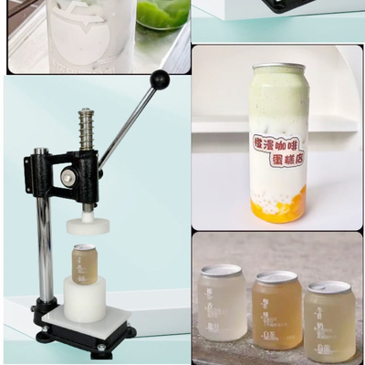 Low MOQ Good Price Plastic Can Paper Tube Pressing Sealing Machine Sealer Machine for Beverage PET Can