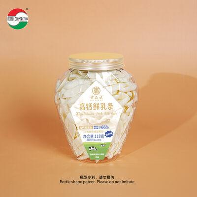 650ML Rhombus Shape PET Plastic Jar with Plastic Lid Food Grade Packaging Container Clear Bottle