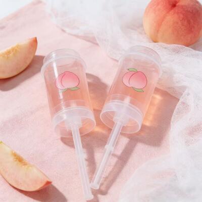 PP Plastic Takeout Sushi Roll Push up pop Tube Packaging Shooter Cup Cylinder Container with Lid