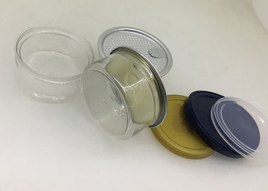 65 x 32mm Clear Pet Jars With Easy Open End And Plastic Cap For Cannabis Packaging