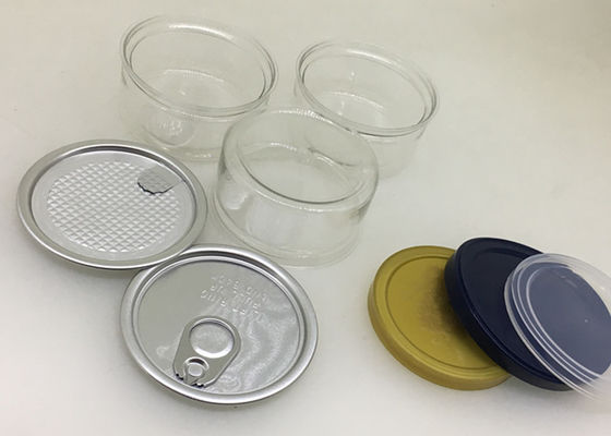 65 x 32mm Clear Pet Jars With Easy Open End And Plastic Cap For Canabis Packaging