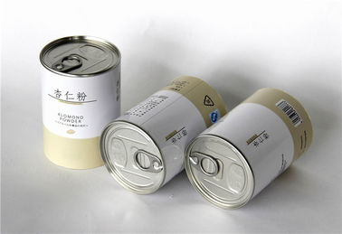 Recyclable Food / Fruit / Nut Packing Paper Composite Cans ,  Easy Open food canister