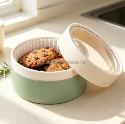 High Temperature Resistance Food Grade Paper Tube Packaging Custom Canister with Window for Cake Cookies