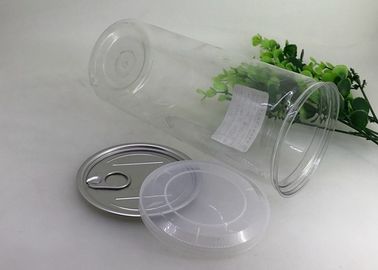 1000 Ml Aluminium Lid Clear Plastic Easy Open Jar Thin Long Tube For Seaweed