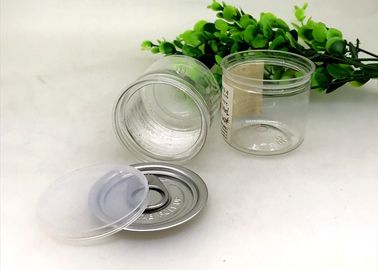 80ml Small Easy Open Clear Pet Jars For Preserved Fruit Packaging 53x53mm