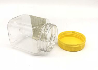 Security Screw Cap Square Plastic Jars For Honey Eco - Friendly