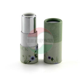 Biodegradable Kraft Paper Lip Balm Tube With CMYK Printing Offset