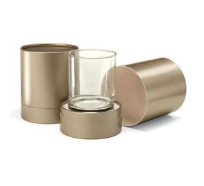 Elegant air - proof gold stamping Paper Tube Packaging Box For Cap / Mug