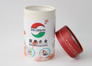 Light weight Round Cardboard storage cylinder Tubes Food Packaging , paper tea cans