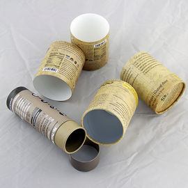 Eco Friendly Kraft Paper Powder Food Cans Packaging With Customized Logo