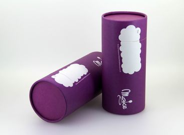 Purple Empty Paper Can Packaging for Promotional Gift Package and Tea