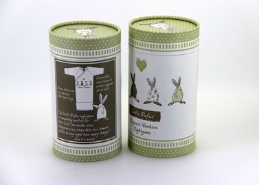 Food Grade Lovely Cardboard Paper Cans packaging for Baby Clothes and Gifts