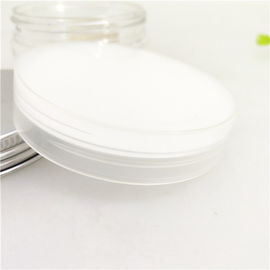 100ml Clear Plastic Cylinder With Aluminum Lid / Empty Cosmetic Jars