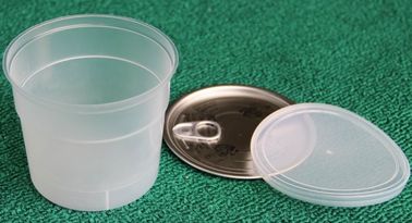 450ml Transparent PP Products Plastic Can Food Container with PE plastic cap