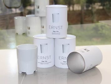 Fashional White Gloss lamination  Paper Cans Packaging with PPLids for Cup and Bowl Packaging