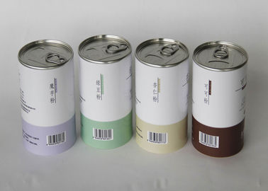 Waterproof CMYK printed Paper tube packaging , Dried Fruit Tube Box