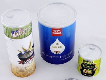 Airtight Composite coin Paper Cans pet food packaging , Paper Canister