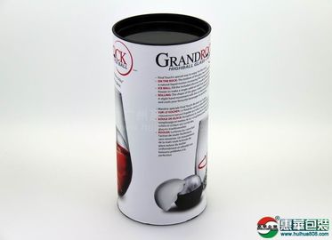 Cylindrical tin / Paper Composite Cans For Food Packaging with Plastic Cap