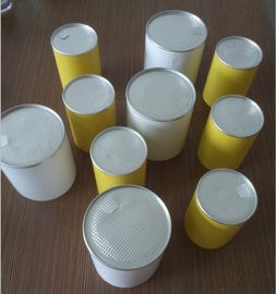 Round Nutrition Foods Airproof Paper Composite tube Cans , Paper canister