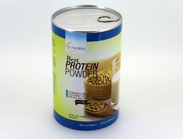 UV Coating Easy Open End Cardboard Paper Composite Cans For Daily Foods / candy