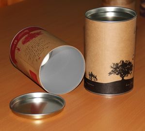 Custom 124# Flat Smooth Strech Metal Tin Can Lid for Paper Tube