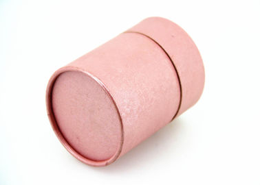 Food Grade Round Cardboard Paper Tube Pink For Chocolate / Gift