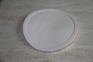 Eco friendly brown food grade plastic PE lid with customized logo embossing