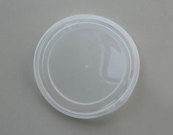 Non - toxic 502# big flat clear PP / PE Cap , silkscreen printing 126mm