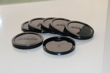 211# black round reusable plastic PE lid / cover For paper tin cans