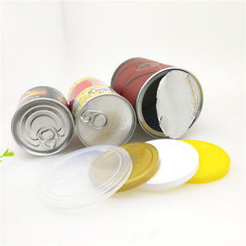 Matt Lamination Easy Open Paper Composite Cans For Dried Fruit / Food Powder