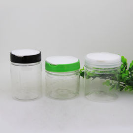 400ml Flip Top Plastic Easy Open Lid Dried Food Jars With Labeling LOGO