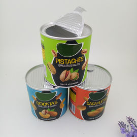 Easy Open Kraft Paper Cans For Peanut / Cashew Nuts / Pistachios