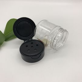 70ml Transparent Empty Mini Spice Jars With Hole In Cover , Plastic Food Bottles