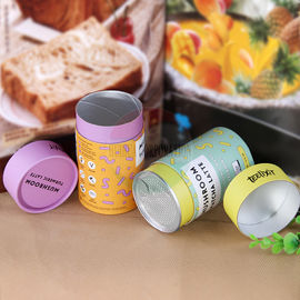 Easy Open End Lid 150mm Paper Tube Box For Tea Custom Logo Printing