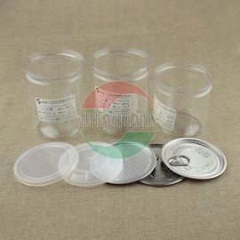 Recyclable Round Tea Sugar 500ml Clear Pet Jars