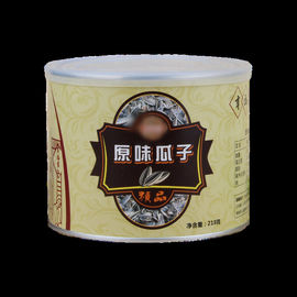 Customized Printed Logo Cardboard Kraft Paper Tube For Sunflower Seeds Nut Food Packaging