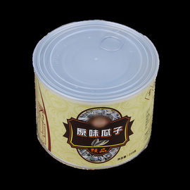 Customized Printed Logo Cardboard Kraft Paper Tube For Sunflower Seeds Nut Food Packaging
