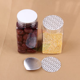 Clear 700ML 880ML Plastic Candy Cookie Square Jar