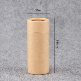 Essential Oil Round Kraft Paper Cylinder Containers easy open end