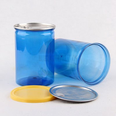 Sealable Jar Wide Mouth With Aluminum Lid And PE Lids Nuts And Cookies Storage Containers Candy And Snack Jar Transparent Food Grade Jam Jar Plastic PET