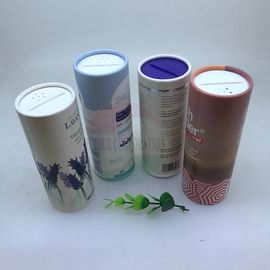 Embossing 3g 5g Powder Packaging Jar Paper Tube With Sifter