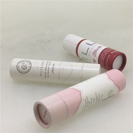 Moisture Proof CMYK Cylinder Paper Jars For Cosmetic Bottle Packaging