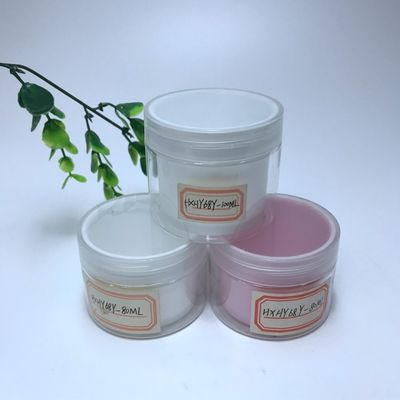 Elegant Airtight PET PP Cosmetic Jars Double Walled Plastic Jar With Lids