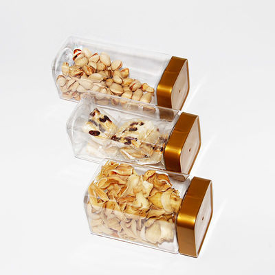 Transparent Food Plastic Cans Wholesale PET Food Jars Transparent Wide Mouth Plastic Bottle Plastic Spice Jar