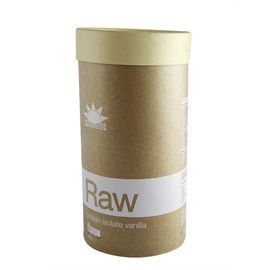 Recycled Brown Cardboard Paper Tube Packaging for Gift , T-shirt and Tea