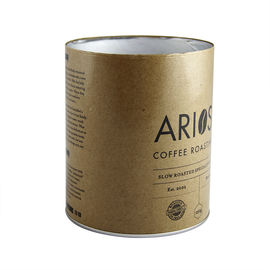 Recycled Brown Cardboard Paper Tube Packaging for Gift , T-shirt and Tea